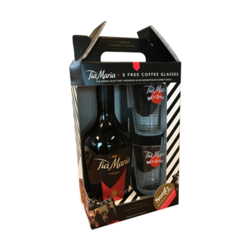 Tia Maria Geschenkverpakking met 2 Glazen
