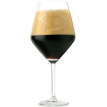 KASTEEL Bierglas hoge voet 33cl.